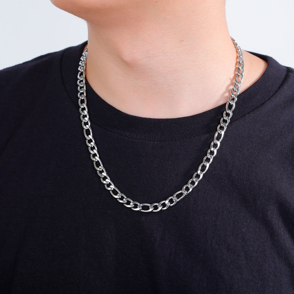 Collier Chaîne Figaro – Acier Inoxydable