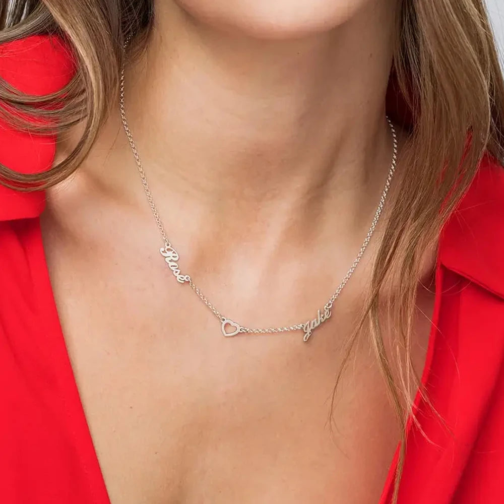 Collier Multi-Prénoms Personnalisé – Bijou Famille