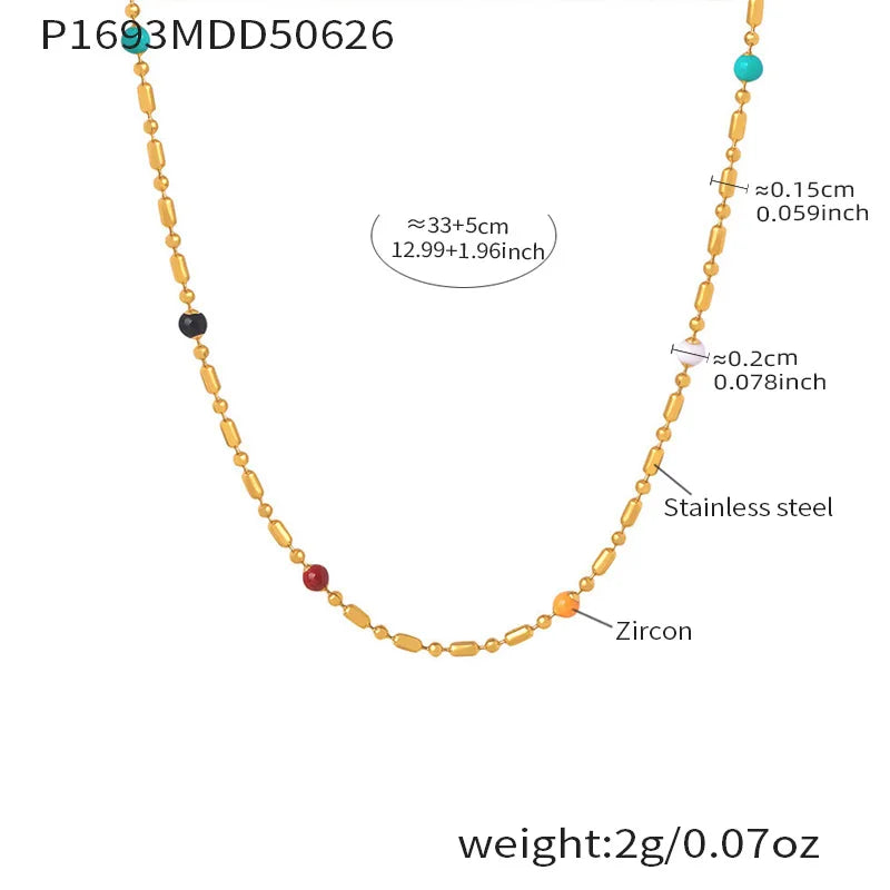 Collier Élégance Y – Acier Inoxydable