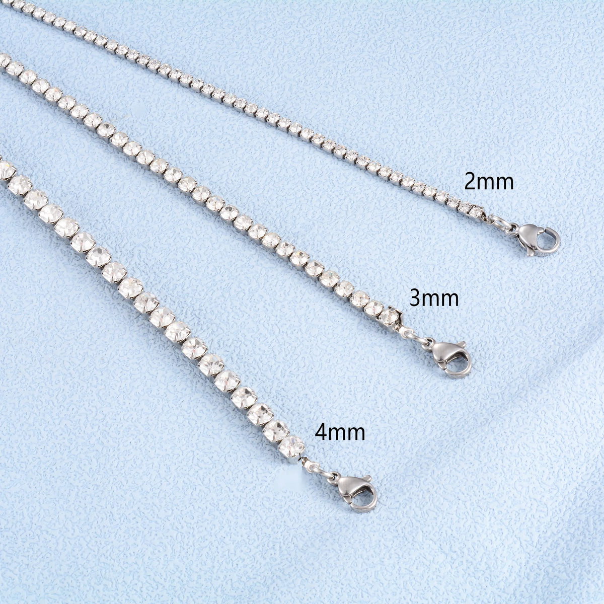 Bracelet Tennis Zircon – Acier Inoxydable