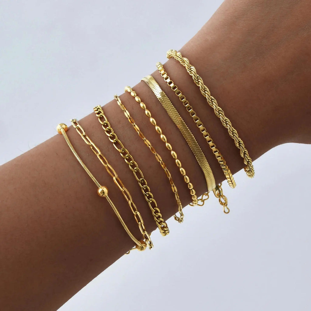 Bracelet Herringbone Fin – Acier Inoxydable