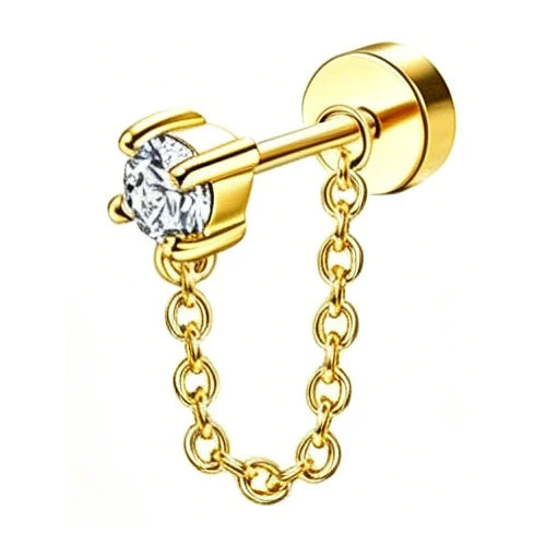 Piercing Hélix Florideco – Acier Chirurgical & Zircon