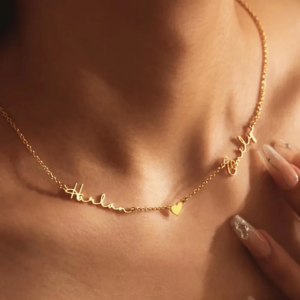 Collier Multi-Prénoms Personnalisé – Bijou Famille