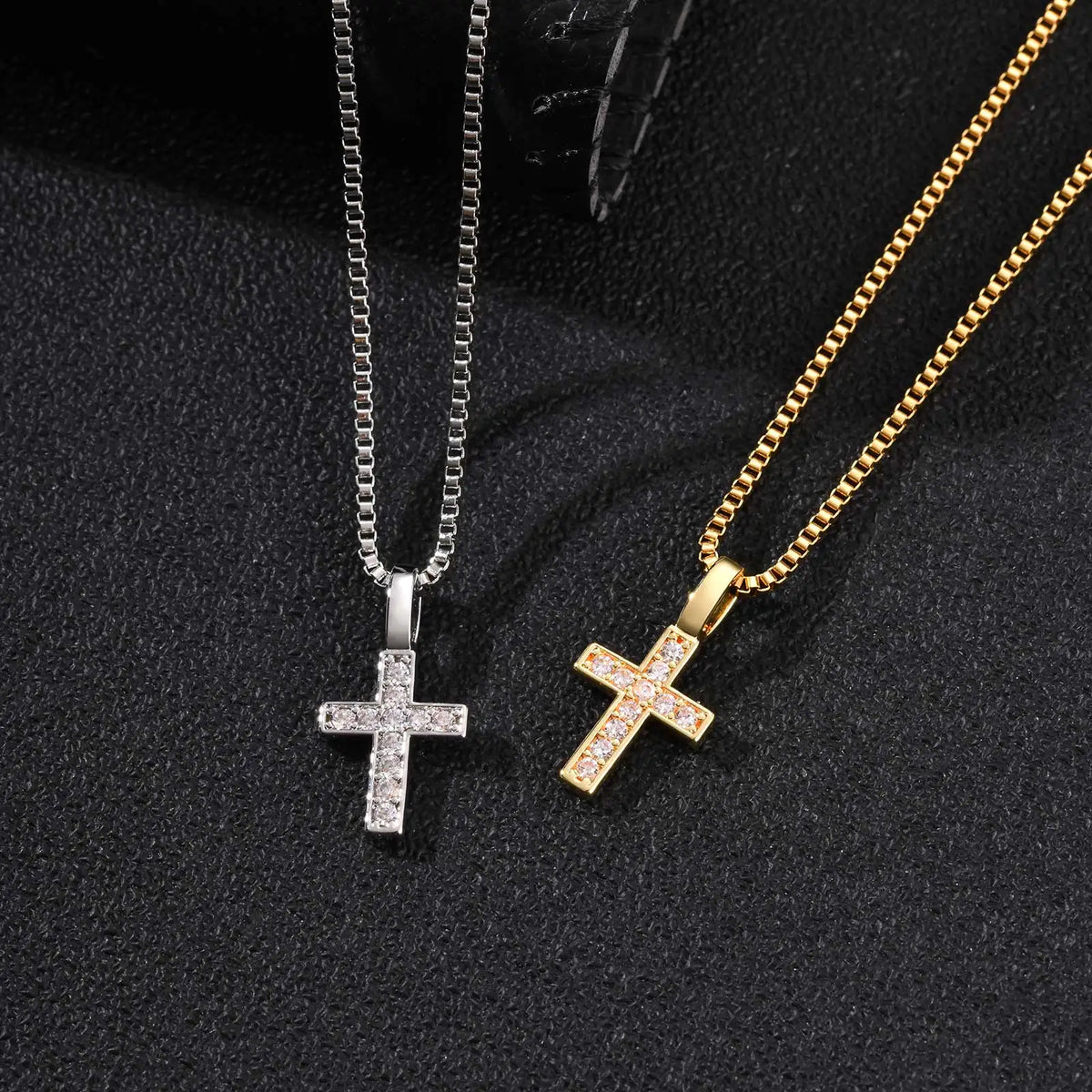 Collier Croix Homme – Acier Inoxydable