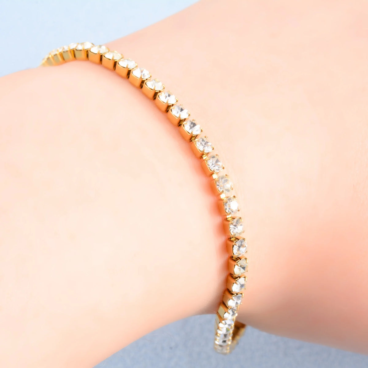 Bracelet Tennis Zircon – Acier Inoxydable