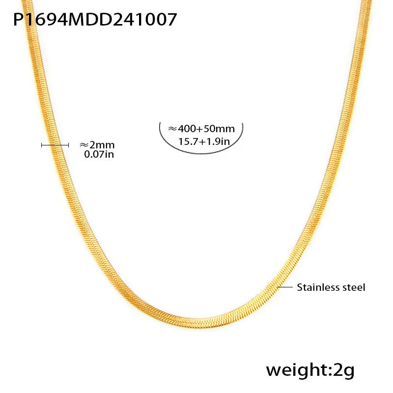 Collier Élégance Y – Acier Inoxydable
