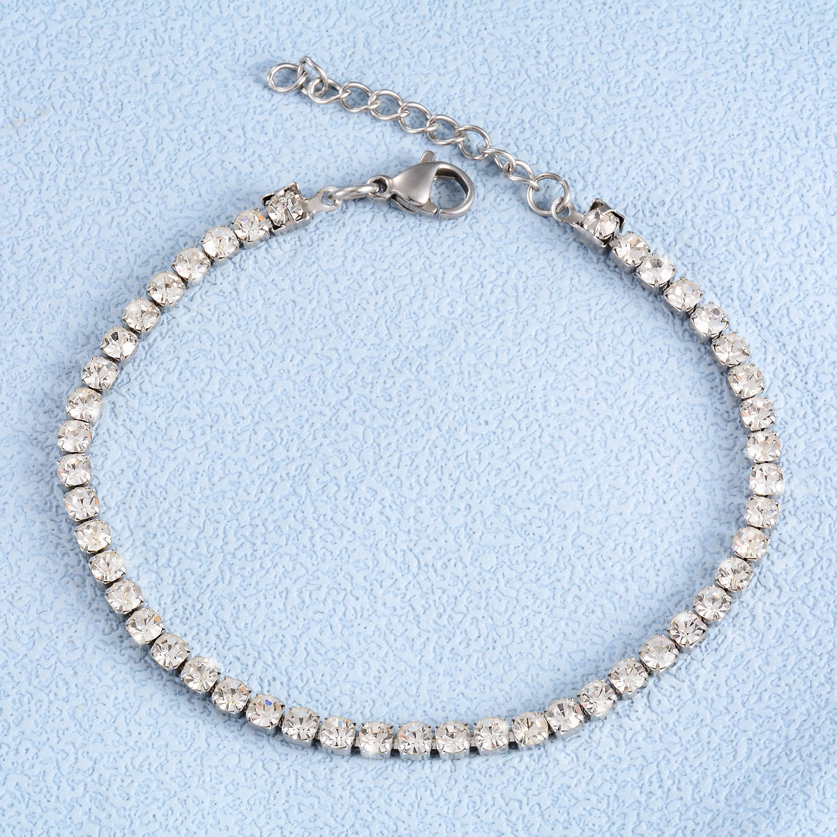 Bracelet Tennis Zircon – Acier Inoxydable