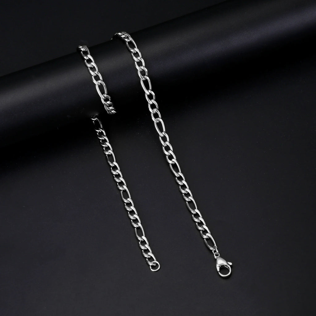 Collier Chaîne Figaro – Acier Inoxydable