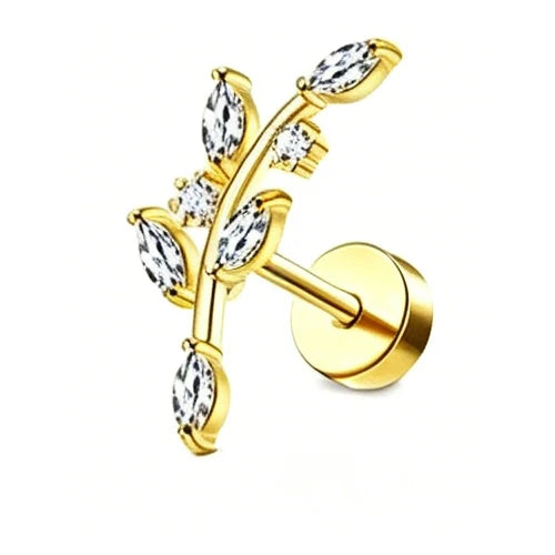 Piercing Hélix Florideco – Acier Chirurgical & Zircon