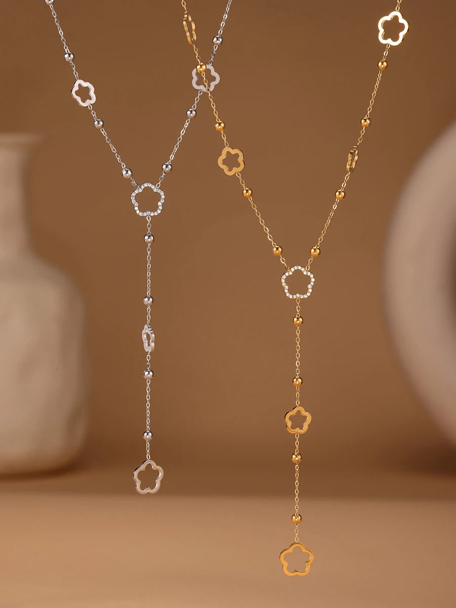 Collier Élégance Y – Acier Inoxydable
