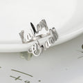 Bague Prénoms Personnalisée – Acier Inoxydable