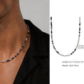 Collier Perles & Cristaux – Style Élégant pour Homme