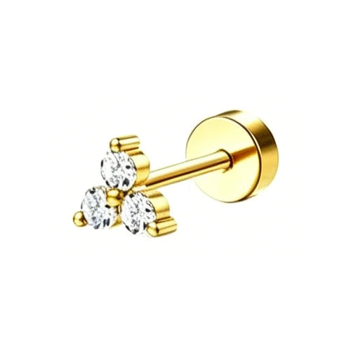 Piercing Hélix Florideco – Acier Chirurgical & Zircon