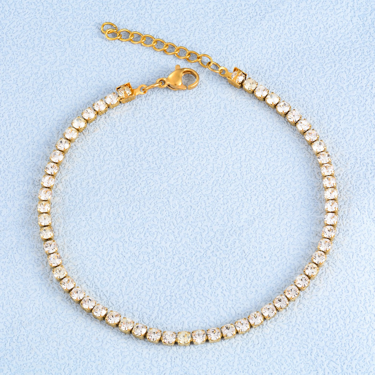 Bracelet Tennis Zircon – Acier Inoxydable