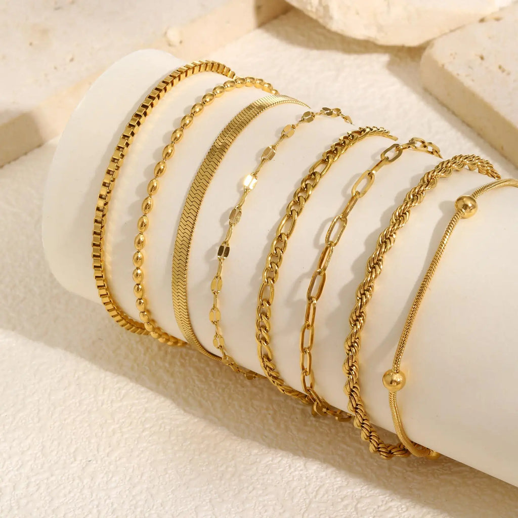Bracelet Herringbone Fin – Acier Inoxydable