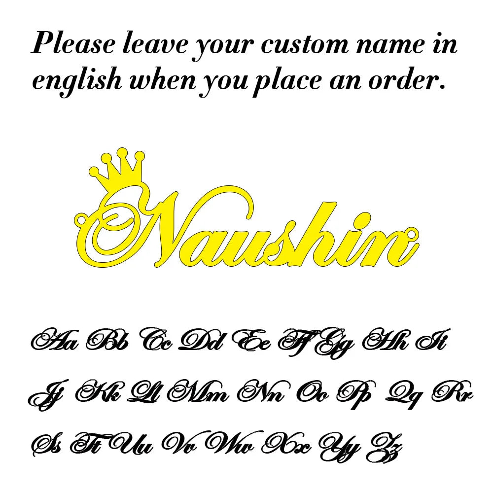 Collier Prénom Personnalisé – Lettre Cursive