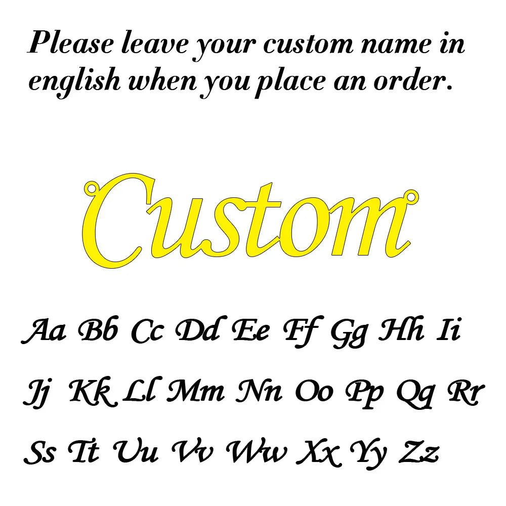Collier Prénom Personnalisé – Lettre Cursive