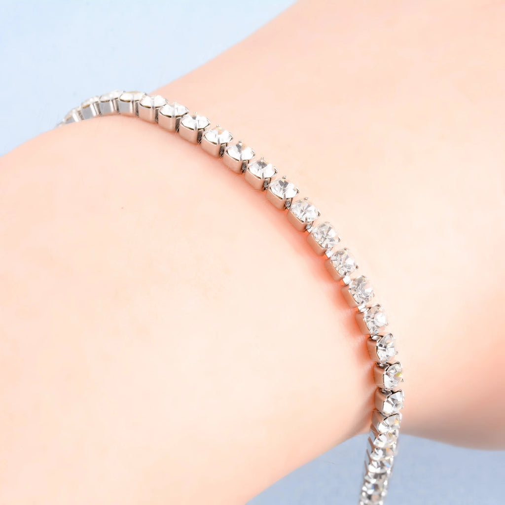 Bracelet Tennis Zircon – Acier Inoxydable